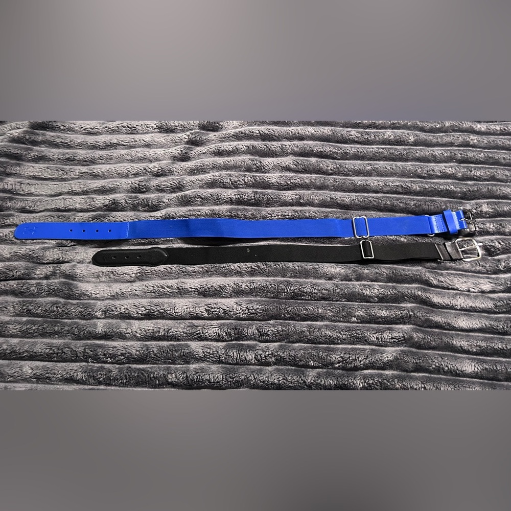 Adidas and Under Armor Black and Blue Belts